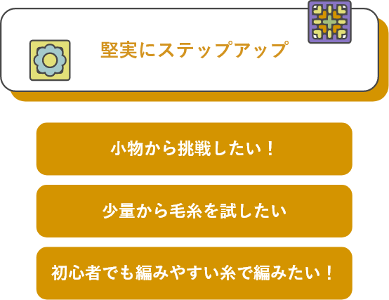 堅実にステップアップ