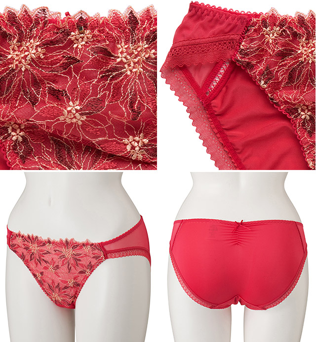 6217|ラヴィアドゥ 切替チュールレース 22464シリーズ スタンダードショーツ 全3色 M/