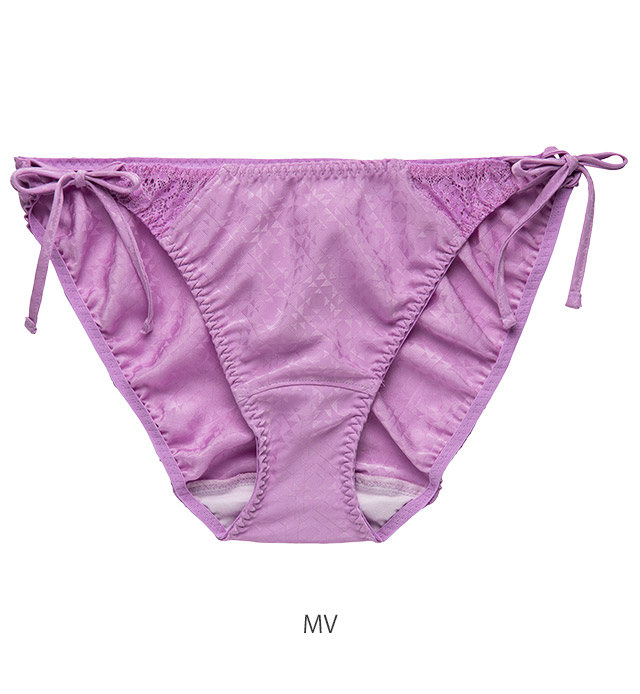 D6366|ラヴィアドゥ サテンジャガード D4086シリーズ サイドリボンショーツ 全3色 M/L