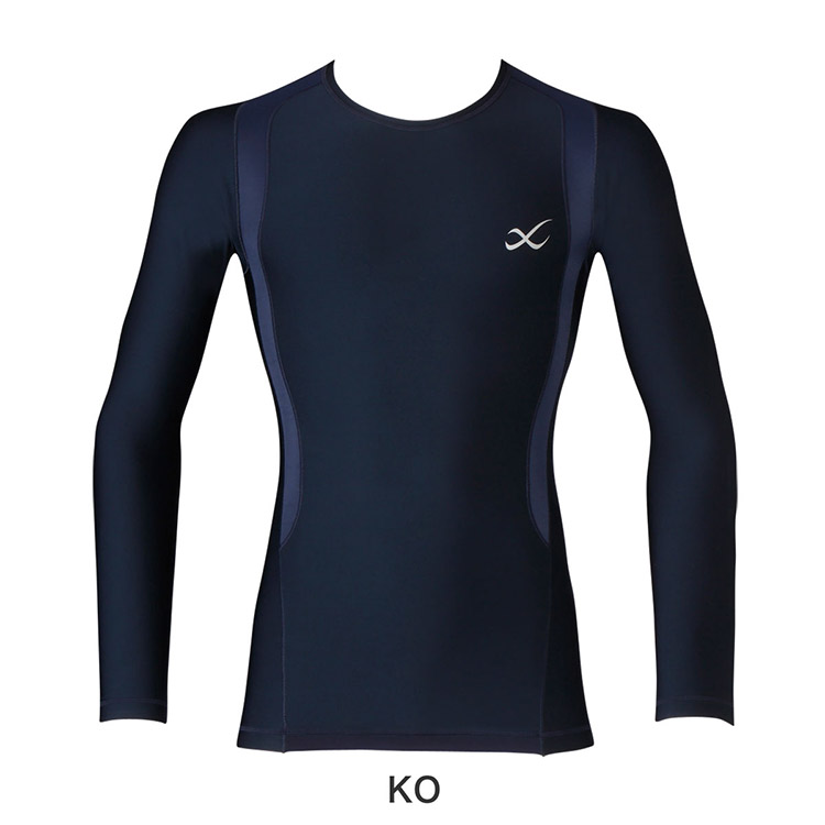 JAO799|ワコール CW-X 柔流 Jyuryu ホットタイプ 丸首 長袖 メンズ 全2色 S-L