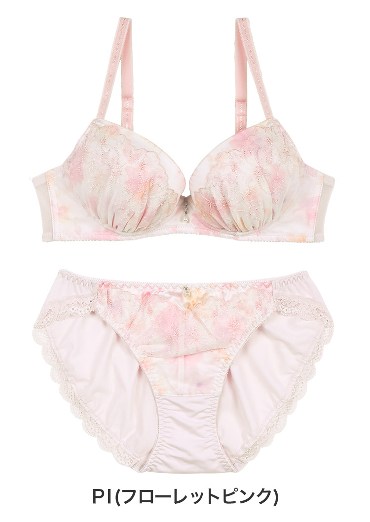 IBN308|アンテシュクレ intesucre らくしてキレイ ノンワイヤー ブラセット ナチュラルバストメイク 全3色 B-E/65-75