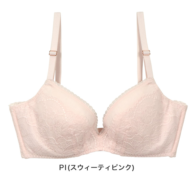 IBT316|アンテシュクレ intesucre らくしてキレイ ソフトワイヤータイプ ブラジャー単品 ABCDEFカップ アンダー65/70/75/80cm