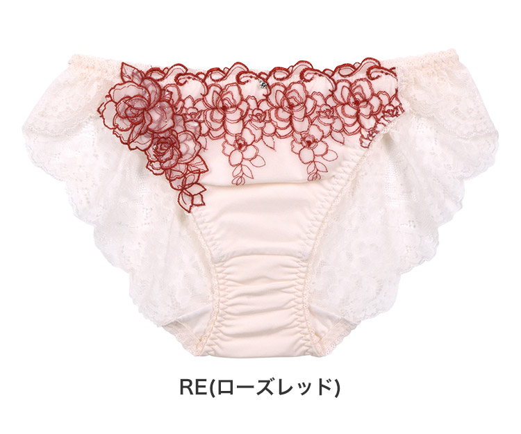 ISP319|アンテシュクレ intesucre narue×intesucreコラボ IBT319ペア バックレースショーツ 全4色 M