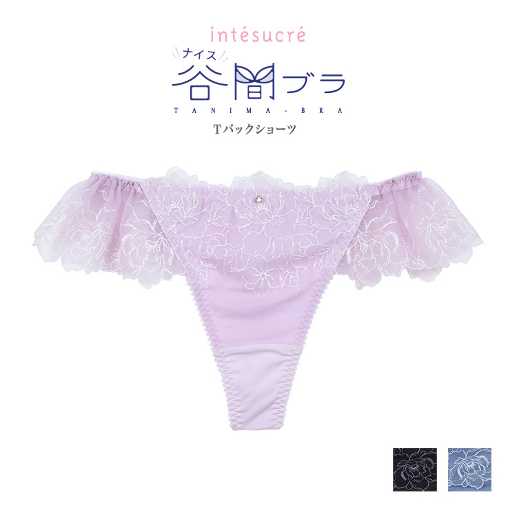 IST344｜アンテシュクレ intesucre ナイス谷間ブラ IBT344ペア ＴバックショーツM/L/LL