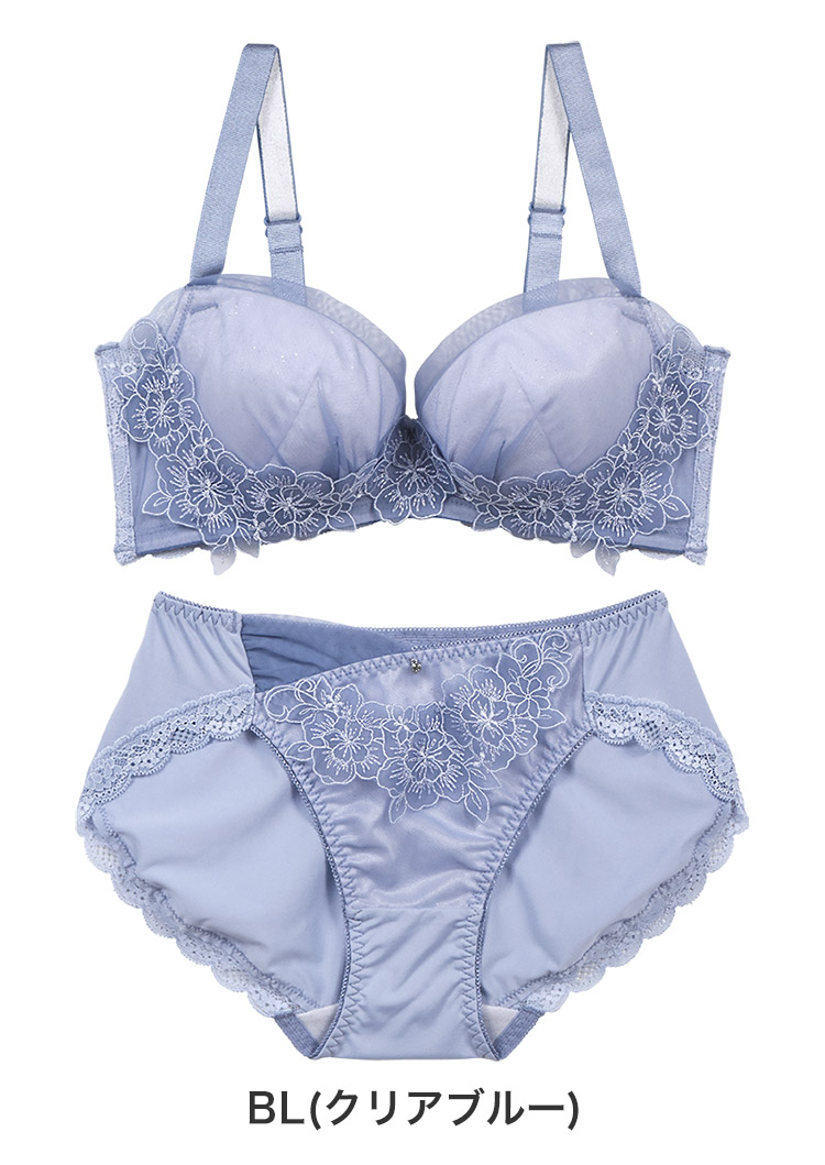 IBT331|アンテシュクレ intesucre なでしこブラ 脇高スレンダースタイル ブラセット CDEFGカップ アンダー65/70/75cm