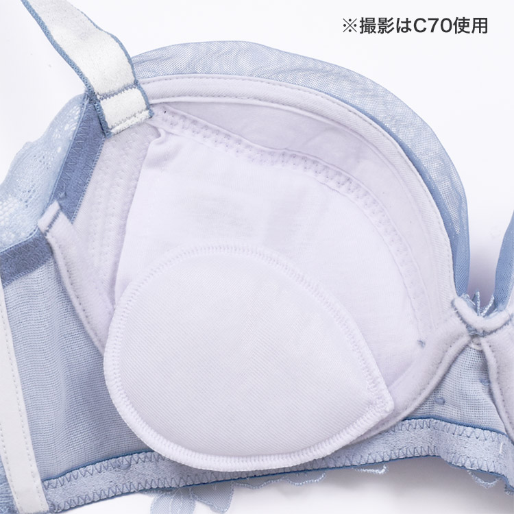 IBT331|アンテシュクレ intesucre なでしこブラ 脇高スレンダースタイル ブラセット CDEFGカップ アンダー65/70/75cm