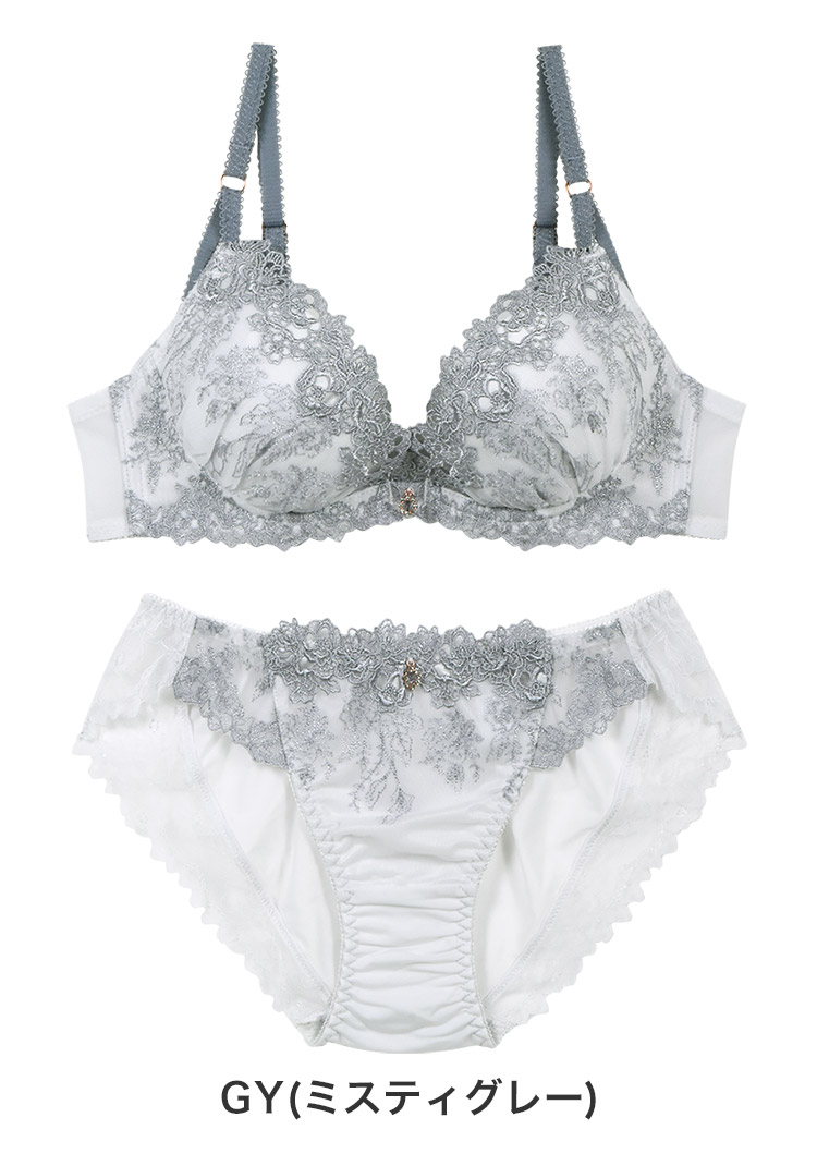 IBT334|アンテシュクレ intesucre 毎日フィットブラ Wパッドボリュームタイプ ブラセット くっきり谷間メイク BCDEカップ アンダー65/70/75cm