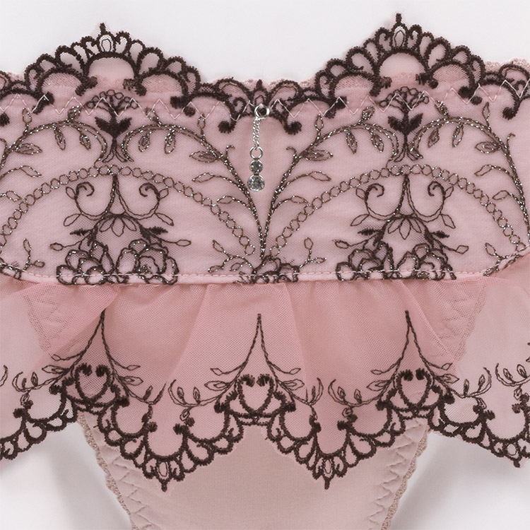 ISD367|アンテシュクレ intesucre narue×intesucre バストアップブラ IBT367ペア フリルショーツ M/L