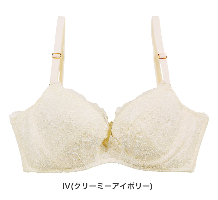 IBT353|アンテシュクレ intesucre らくしてキレイ ソフトワイヤーtype ブラジャー単品 ナチュラルバストメイク BCDEFカップ アンダー65/70/75cm