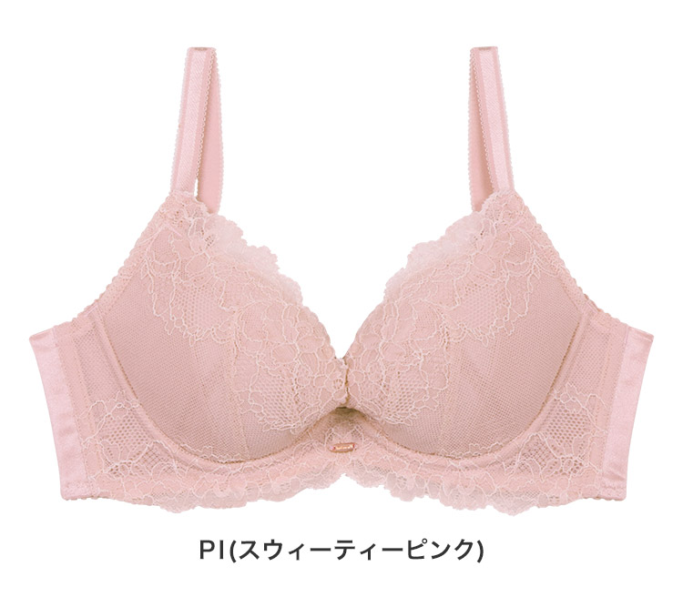 IBT362|アンテシュクレ intesucre ナイス谷間 立体感プラス ブラジャー単品 脇高ブラ BCDEFGHIカップ アンダー 65/70/75/80cm