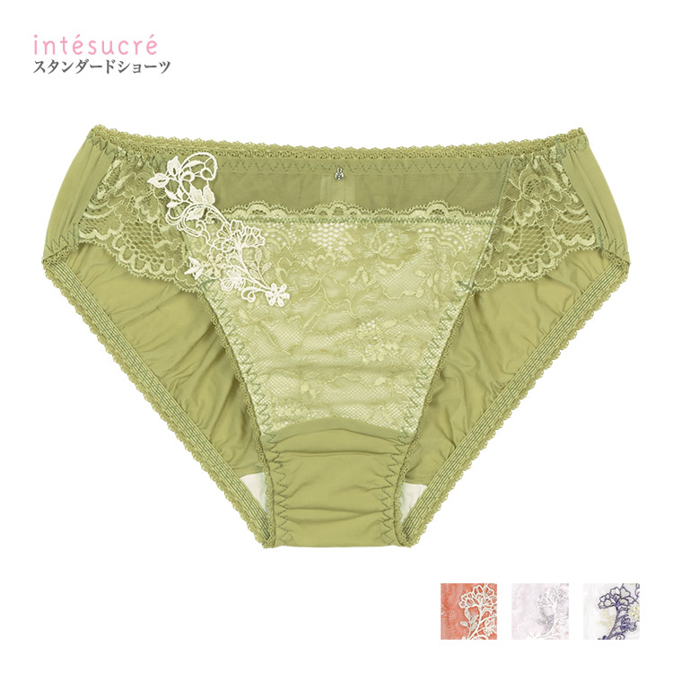 ISP361|アンテシュクレ intesucre narue×intesucre バストアップブラ IBT361ペア スタンダードショーツ M/L