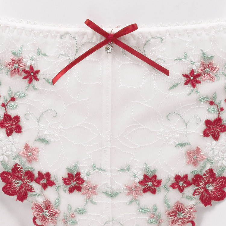 IST354|アンテシュクレ intesucre なでしこブラ 脇高スレンダースタイル IBT354ペア Tバックショーツ サイドリボンショーツ 全3色 M/L