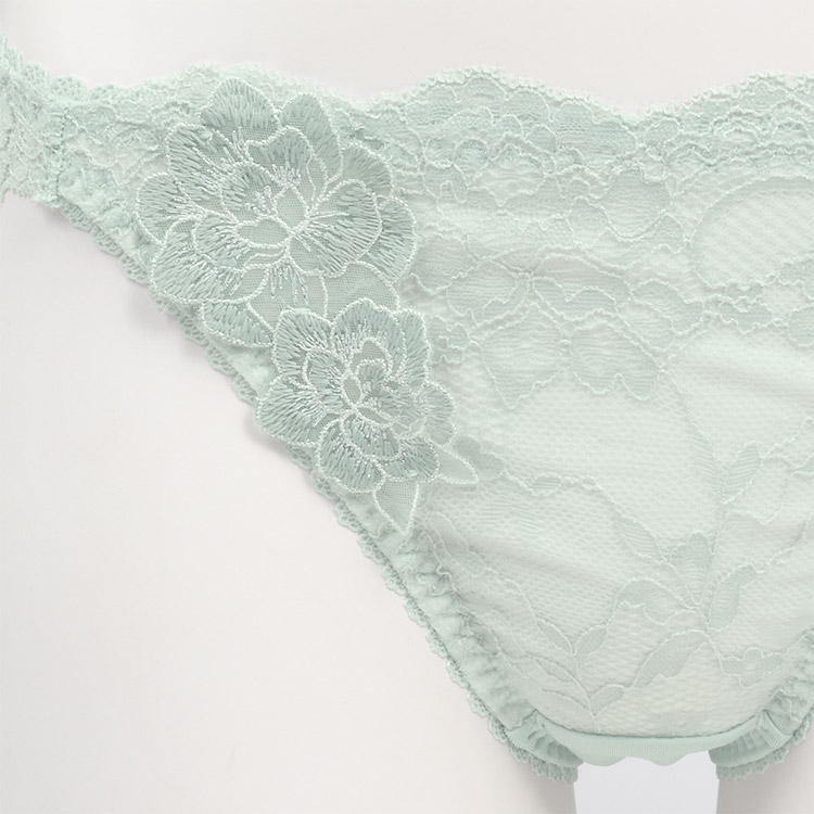 ISD375|アンテシュクレ intesucre narue×intesucre バストアップブラ IBT375ペア バックレースショーツ M/L