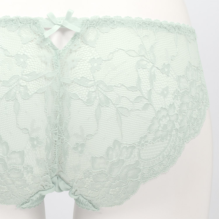 ISD375|アンテシュクレ intesucre narue×intesucre バストアップブラ IBT375ペア バックレースショーツ M/L