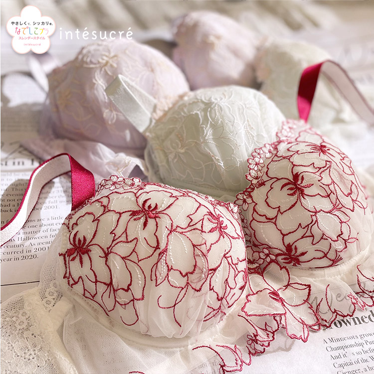IBT371|アンテシュクレ intesucre なでしこブラ 脇高スレンダースタイル ブラジャー単品 サイドすっきりメイク CDEFGカップ アンダー65/70/75cm