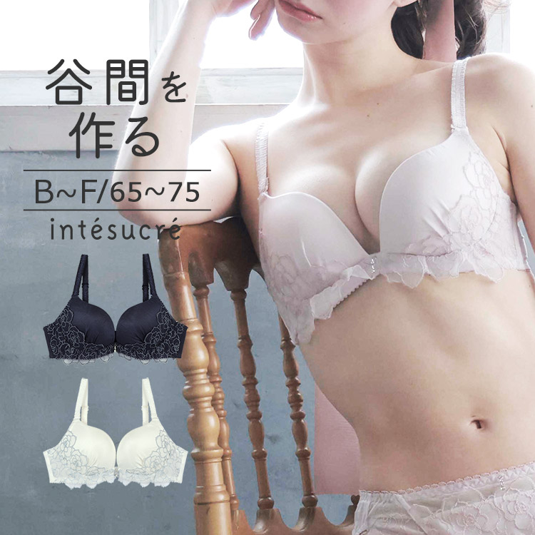 IBT372｜アンテシュクレ intesucre narue×intesucre L wire Bra ブラジャー単品 くっきり谷間メイク BCDEFカップ  アンダー65/70/75cm