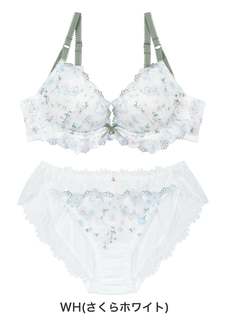 IBT374S|アンテシュクレ intesucre 毎日フィットブラ Wパッドボリュームタイプ ブラセット くっきり谷間メイク BCDEカップ アンダー60/65/70/75cm