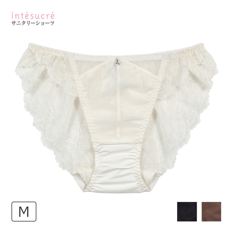ISE376|アンテシュクレ intesucre らくしてキレイ IBT376Sペア いつでも使えるサニタリーショーツ ウイング対応 M