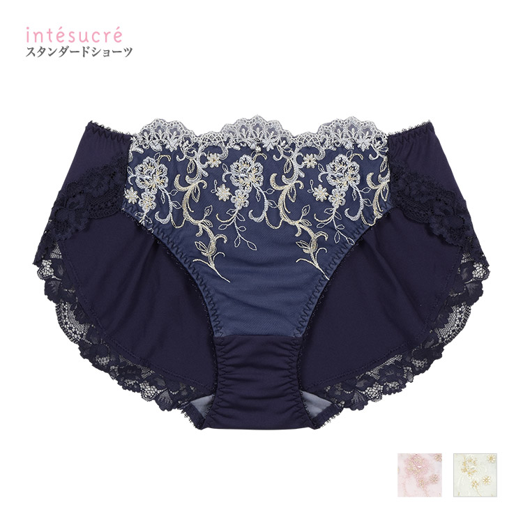 ISP377｜アンテシュクレ intesucre なでしこブラ IBT377ペア スタンダードショーツ M/L