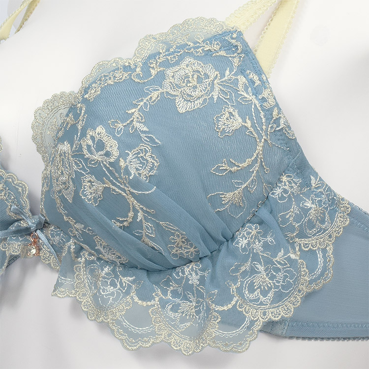 IBT382S|アンテシュクレ intesucre 毎日フィットブラ Wパッドボリュームタイプ ブラセット くっきり谷間メイク BCDEカップ アンダー60/65/70/75cm