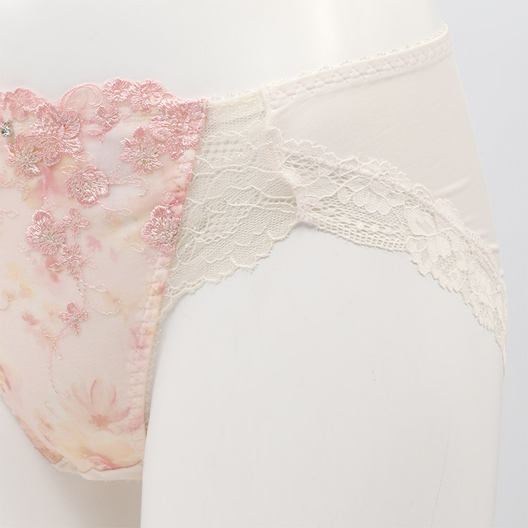 ISP379|アンテシュクレ intesucre なでしこブラ スレンダースタイル IBT379ペア スタンダードショーツ M/L