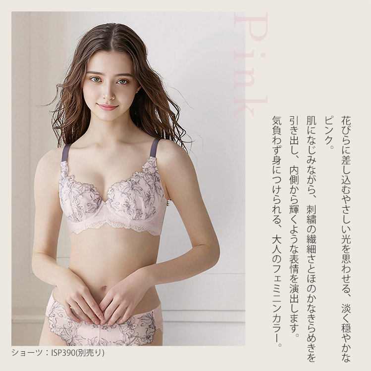 IBT390|アンテシュクレ intesucre 脇高ブラ Premium ブラジャー単品 ふっくらデコルテメイク BCDEFGHIJカップ アンダー60/65/70/75cm