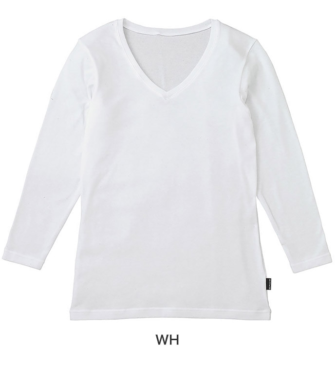 GL5021|ワコール ブロス シャツ メンズ 長袖(9分) V首 裏起毛 綿混 M-LL