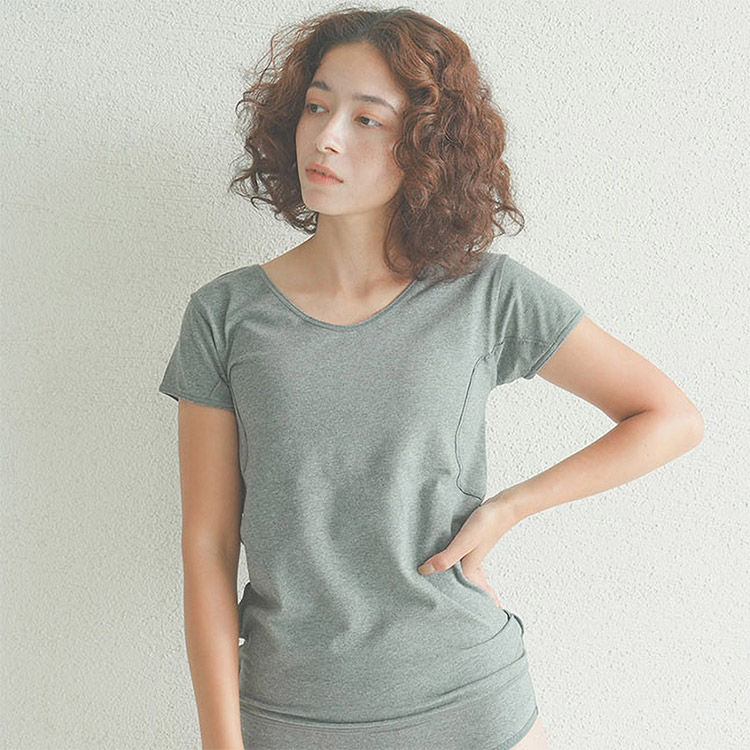 D87510-29|リオ RIO 着る保湿クリーム インナー 汗パッド付フレンチインナー M/L