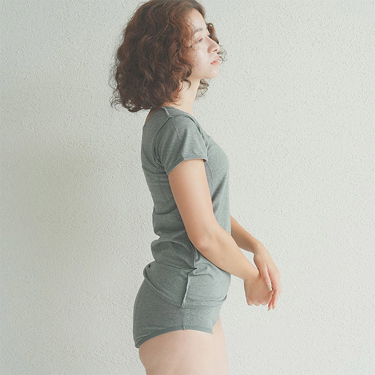 D87510-29|リオ RIO 着る保湿クリーム インナー 汗パッド付フレンチインナー M/L