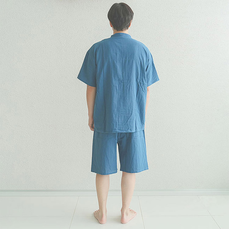 D93507-32|リオ RIO 着る保湿クリーム スリーピングウェア 前開きメンズパジャマ メンズ M/L