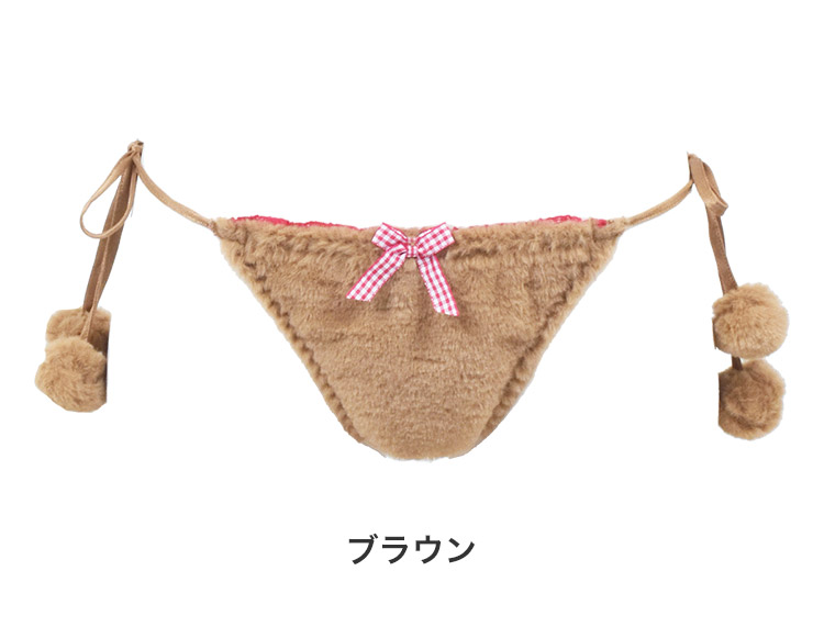 227221|COCO Linge ラブリーテディベア Tバックショーツ M