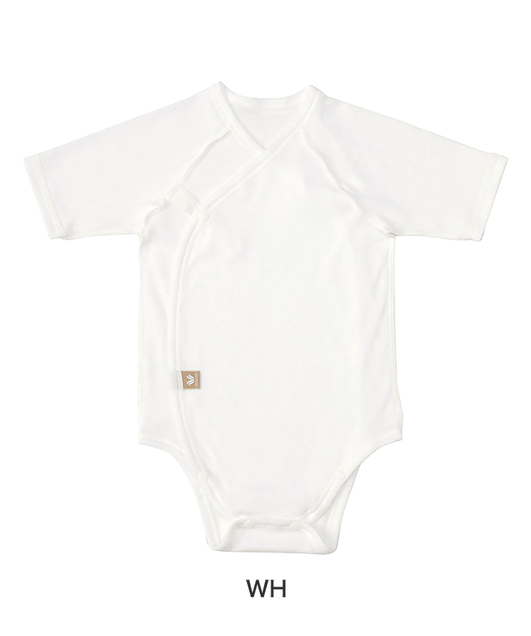 BGS385|ワコール ベビー オーガニックコットンプレミアム100% ベビーロンパース 50-60/60-70 日本アトピー協会推薦品