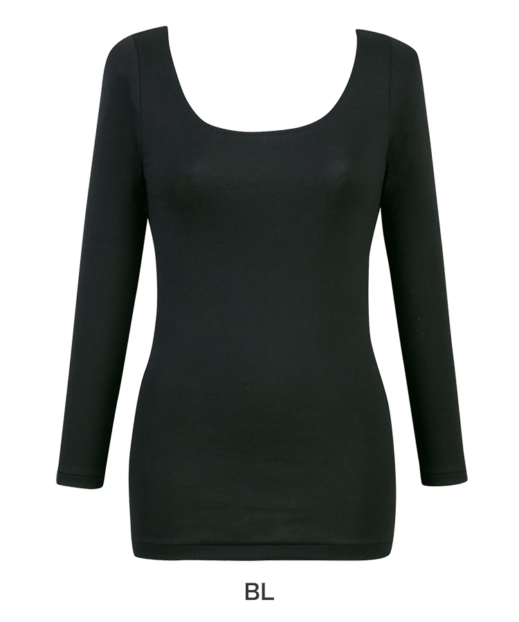 EL4831|ワコール ウイング ふんわり、やわらか、あたたかい 綿の贅沢オーガニック トップス (8分袖) S/M/L/LL