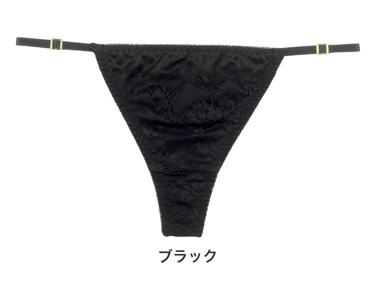 237613|COCO Linge ベルテッドレーシー Tバックショーツ M