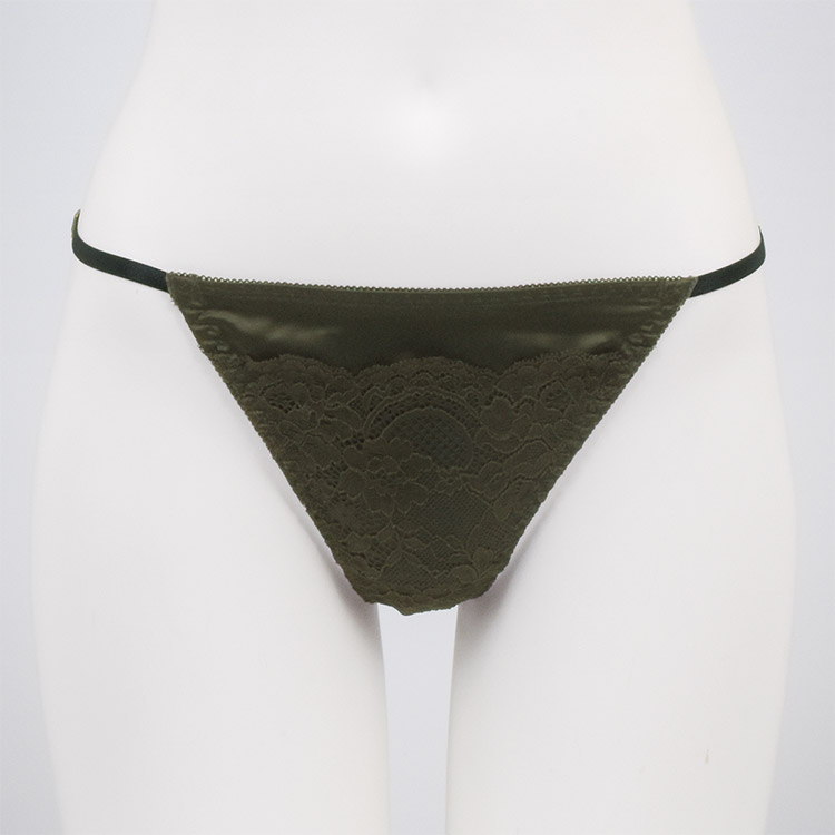 237613|COCO Linge ベルテッドレーシー Tバックショーツ M