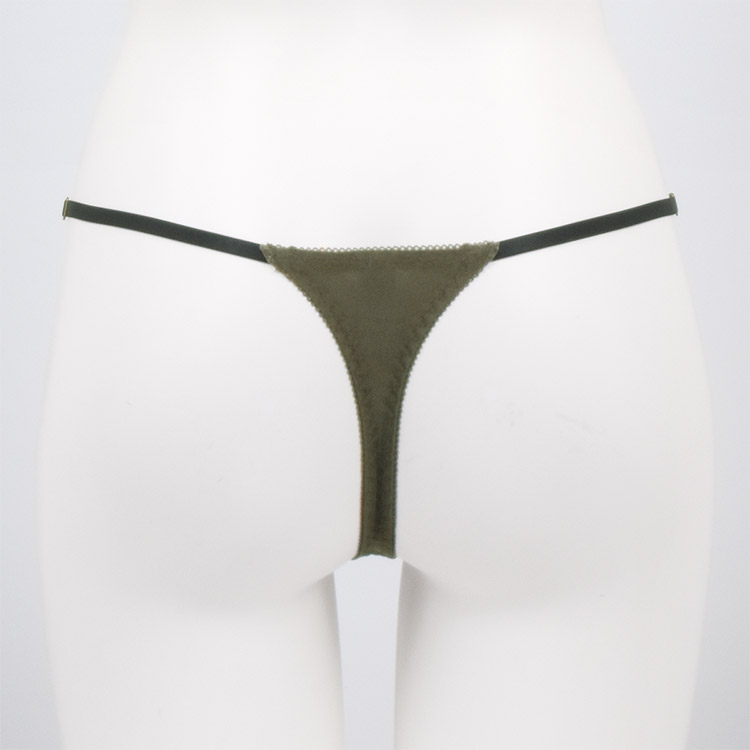 237613|COCO Linge ベルテッドレーシー Tバックショーツ M