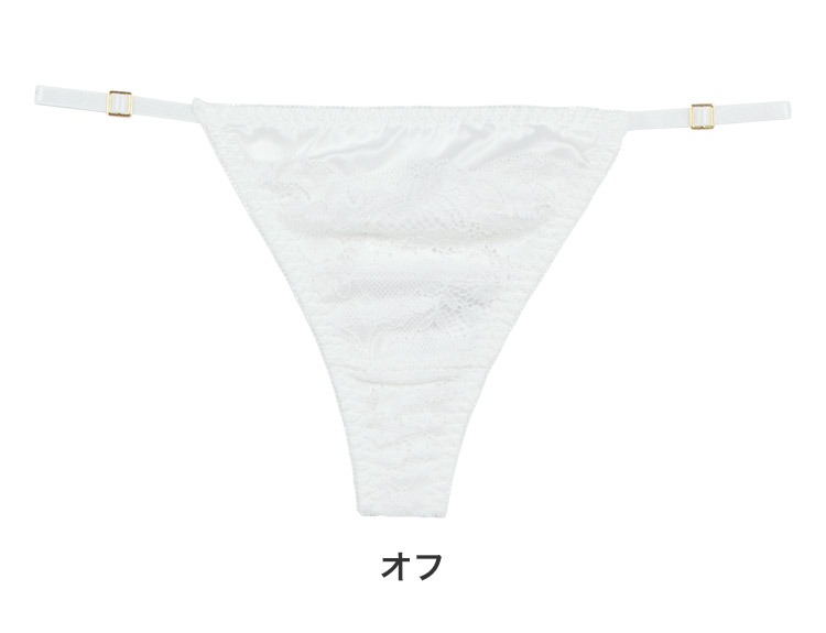 237613|COCO Linge ベルテッドレーシー Tバックショーツ M