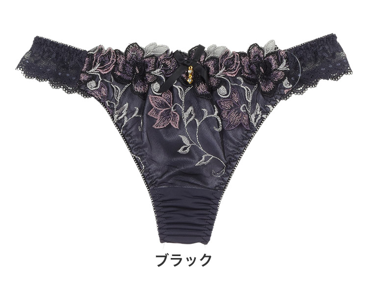 427530|セントオードリー ティアラ ブリリアント ブルーム Tバックショーツ M