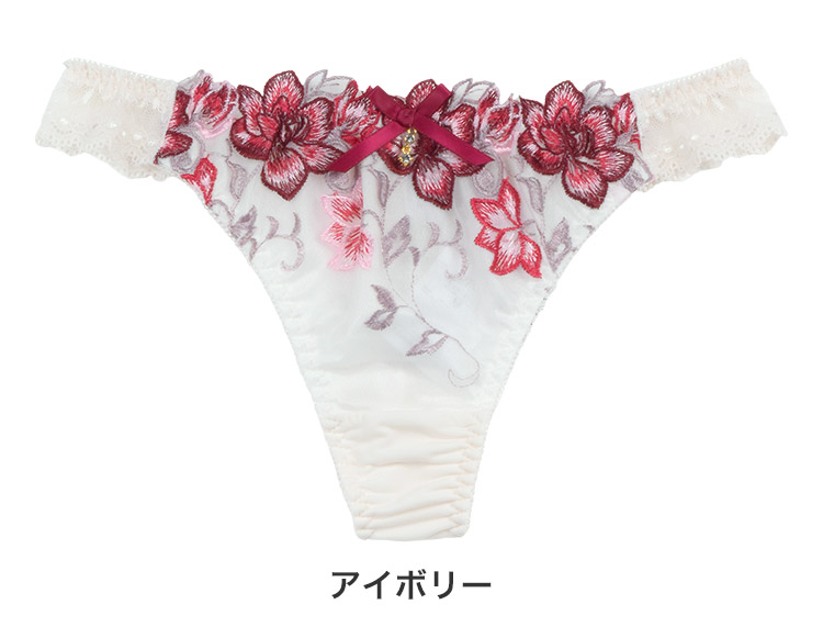 427530|セントオードリー ティアラ ブリリアント ブルーム Tバックショーツ M