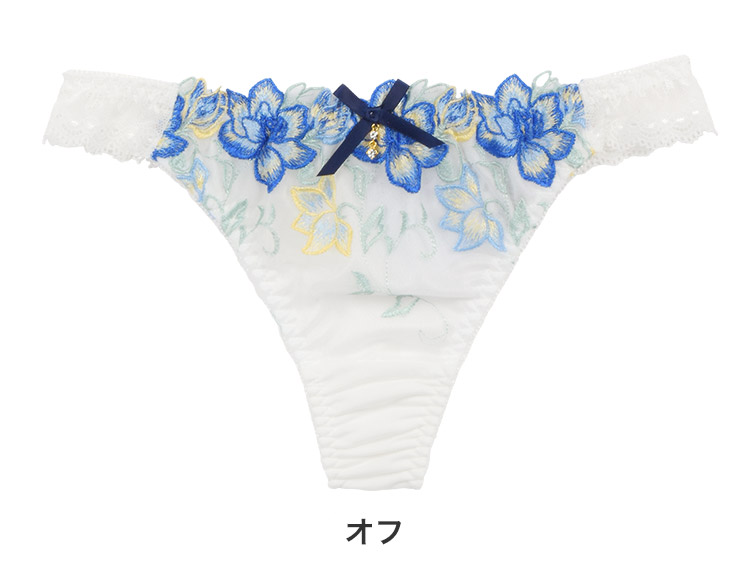 427530|セントオードリー ティアラ ブリリアント ブルーム Tバックショーツ M