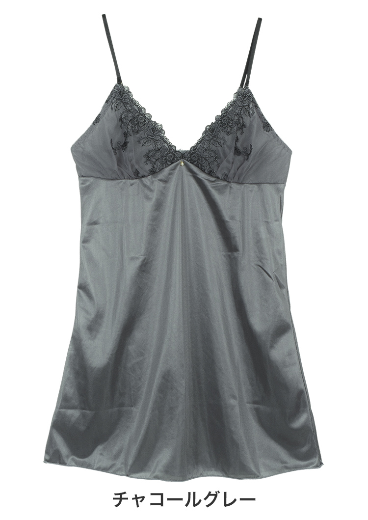 627200|COCO Linge ミステリアスフラワー スリップ M-75