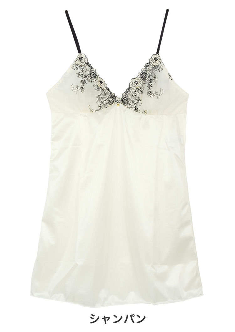 627200|COCO Linge ミステリアスフラワー スリップ M-75