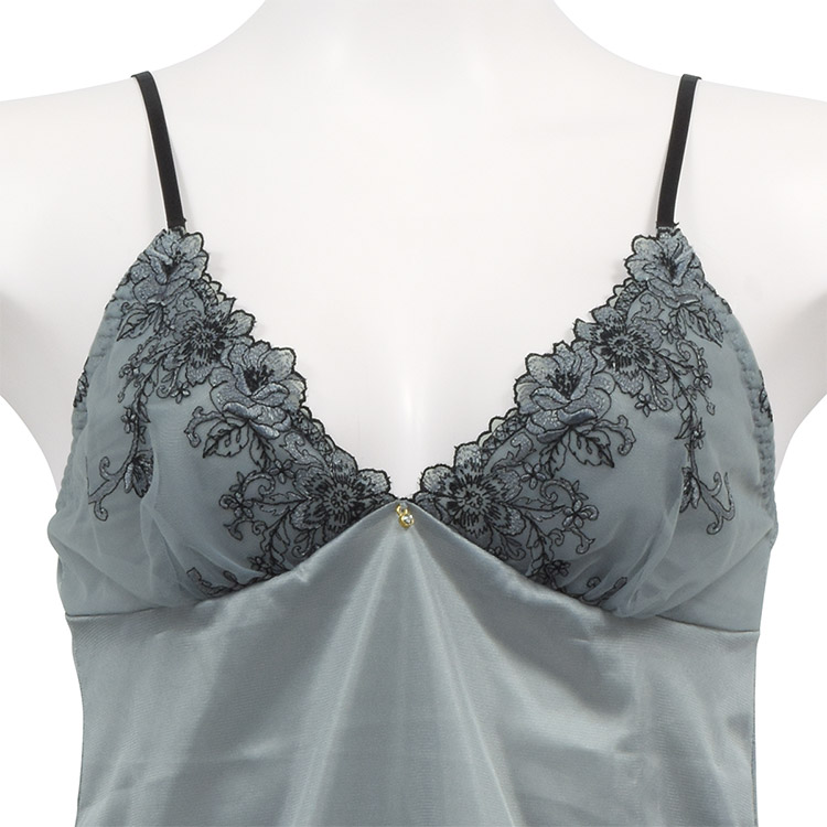 627200|COCO Linge ミステリアスフラワー スリップ M-75