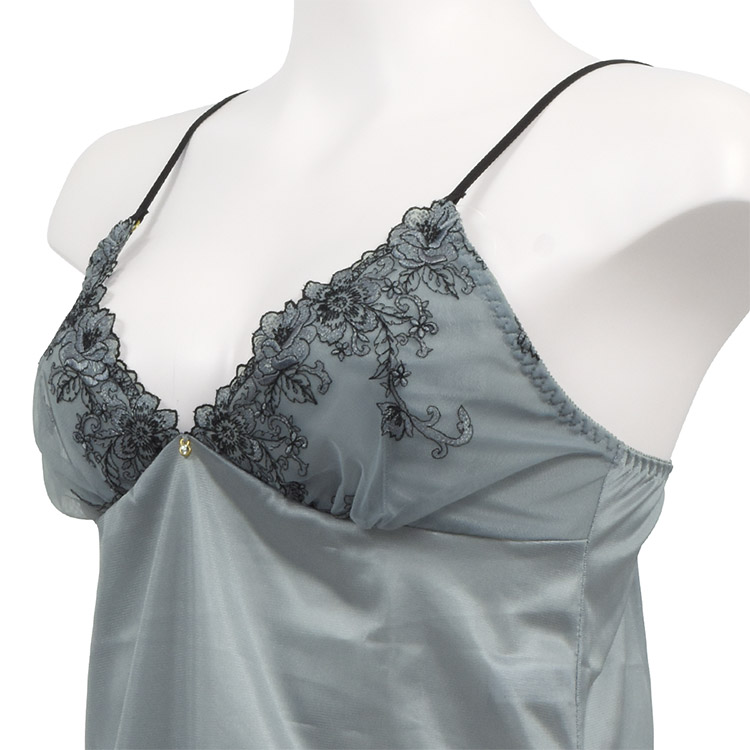 627200|COCO Linge ミステリアスフラワー スリップ M-75