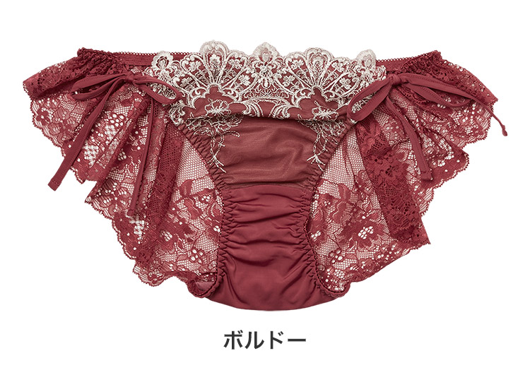 23-18157|ナルエー narue セレナーデ 23-18555シリーズ バックレースショーツ サイドリボン M/L