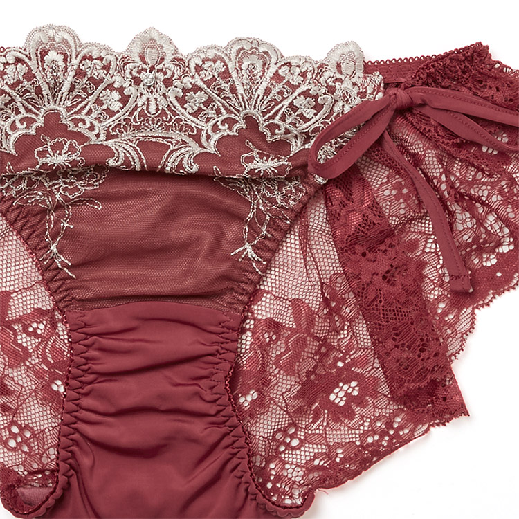 23-18157|ナルエー narue セレナーデ 23-18555シリーズ バックレースショーツ サイドリボン M/L