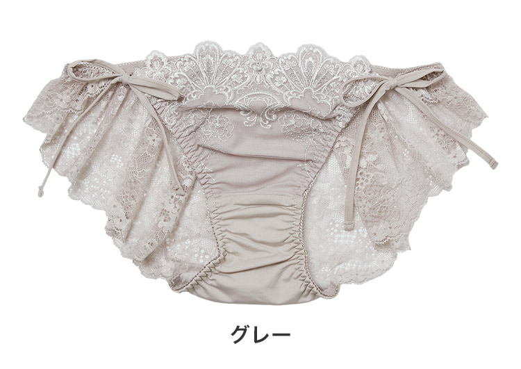 23-18157|ナルエー narue セレナーデ 23-18555シリーズ バックレースショーツ サイドリボン M/L