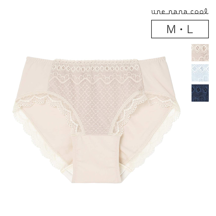 JF3510|ウンナナクール une nana cool 364ブラ レース サニタリーショーツ M/L