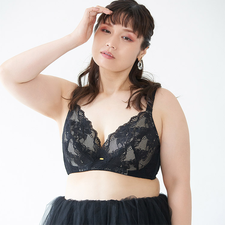 90563|グラマープリンセス 美胸キーパー ブラジャー単品 大きいサイズ FGHカップ アンダー90/95/100cm