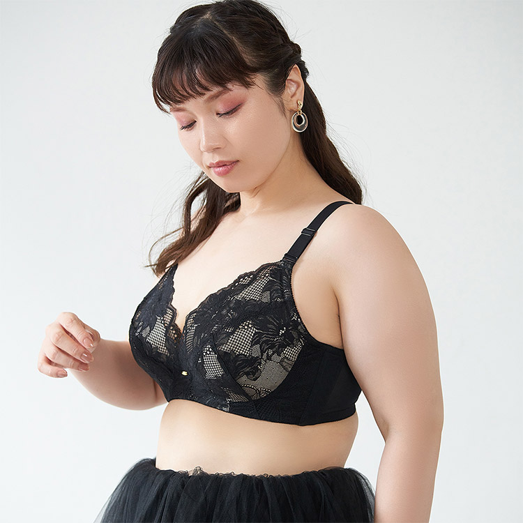 90563|グラマープリンセス 美胸キーパー ブラジャー単品 大きいサイズ FGHカップ アンダー90/95/100cm